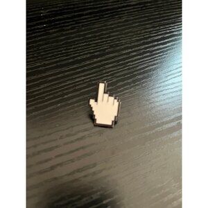 Enamel Pin pixel curser pointer finger right hand